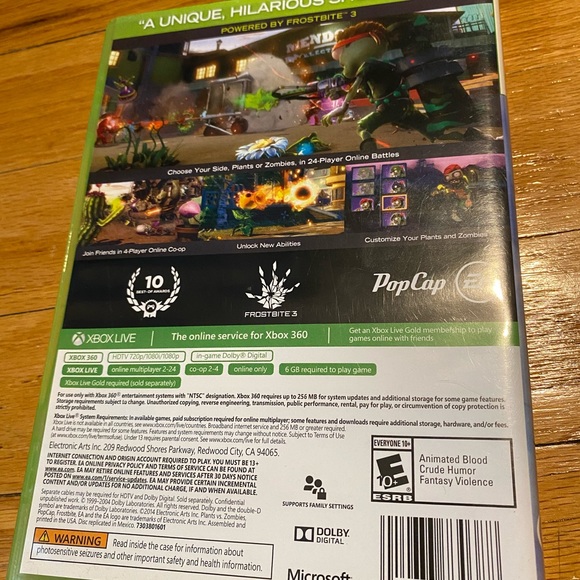 plants vs zombies garden warfare Xbox 360 - Picture 2 of 2